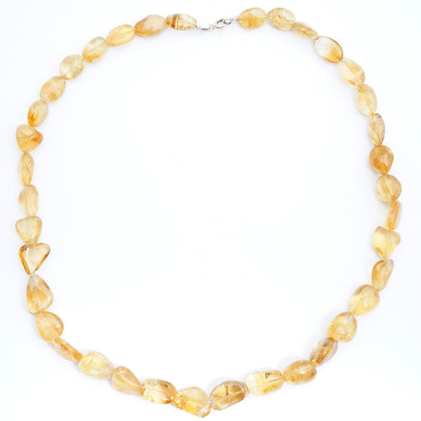Citrine and Silver Necklace